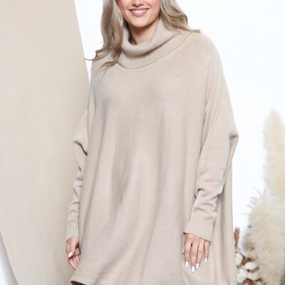 Pull d'hiver oversize camel