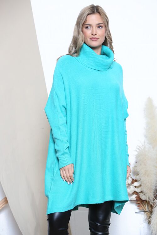 Sky Blue oversized winter jumper