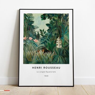 Affiche La Jungle Équatoriale - Poster Henri Rousseau