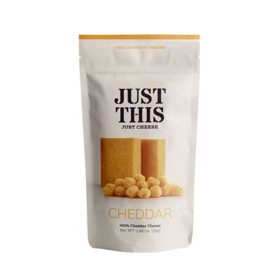 Nur dieser dehydrierte Cheddar-Käse-Snack 25 g