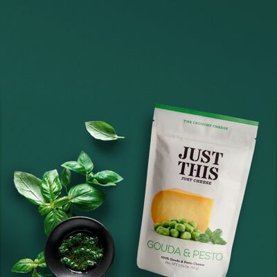 Just This Dehydrated Gouda Cheese-Pesto Snack 50g