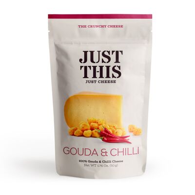 Solo questo snack disidratato al formaggio Gouda e peperoncino 50 g