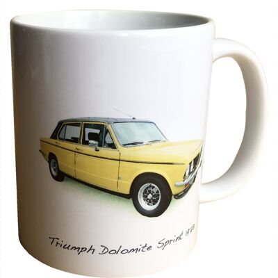 Triumph Dolomite Sprint 1973 - 11oz Ceramic Mug - Ideal Gift for the Car Enthusiast