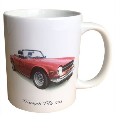 Triumph TR6 1973 - Coffee Mug - Ideal Gift for the British Classic Car Enthusiast