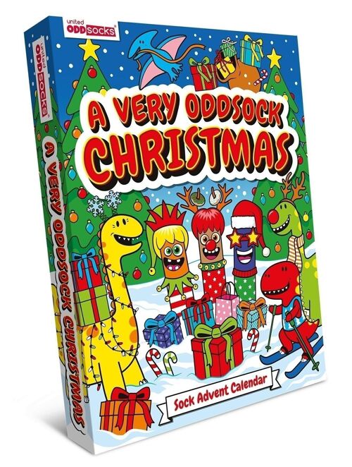 A VERY ODDSOCK CHRISTMAS ADVENT CALENDAR - 24 ODD SOCKS FOR KIDS UK 12-5.5, EUR 30.5-38.5, US 13.5-8