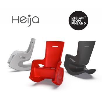 Chaise à bascule Heija Glow, rouge 4