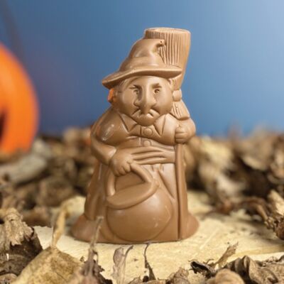 CHOCODIC - Halloween MILCH CHOCOLATE WITCH Molding - HANDWERKLICHE UND FRANZÖSISCHE HALLOWEEN-SCHOKOLADE