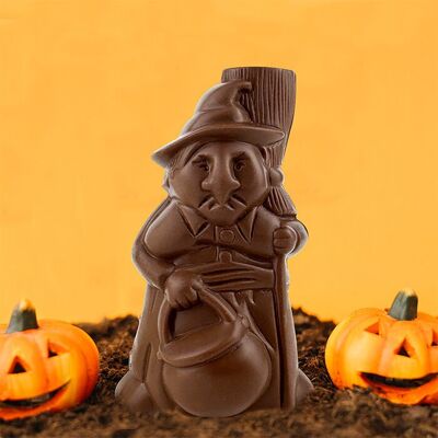 CHOCODIC - Molde Halloween CHOCOLATE CON LECHE BRUJA - CHOCOLATE ARTESANAL Y FRANCÉS HALLOWEEN