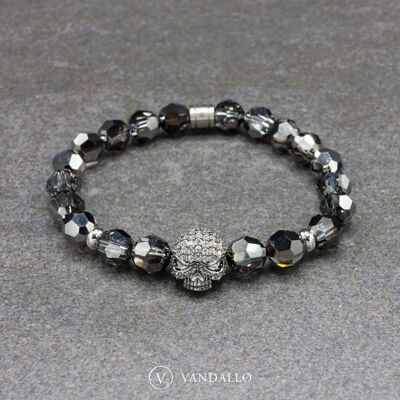 Vandal Skull Silver Bracelet