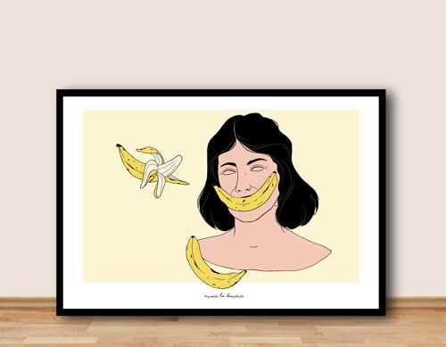 Affiche A4  - Avoir la banane