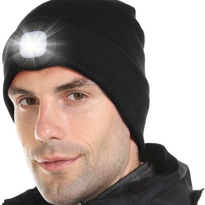 Men's and Women's LED torch beanie hat