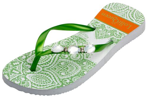 Mumbai Green Flip flops