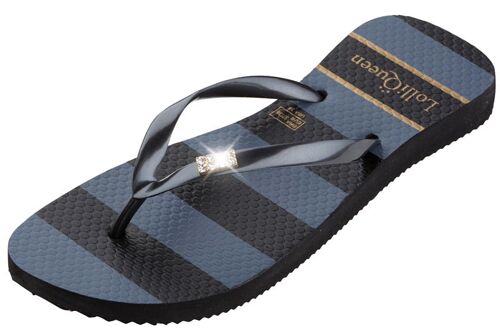 Black Stripes Flip flops