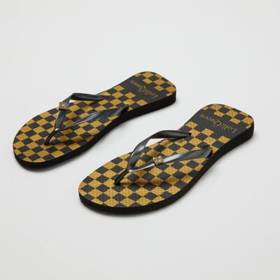 Chanclas Checkmate Gold