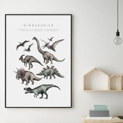 Poster, Dinosaurier - 13x18 cm