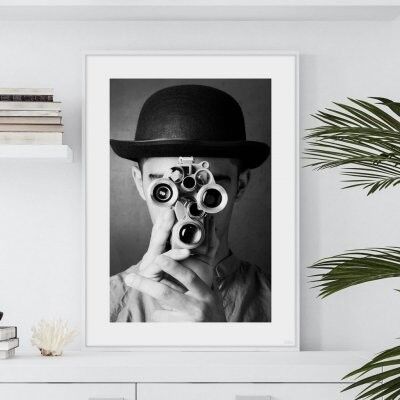 Poster, Boy and his camera - 40x50 cm