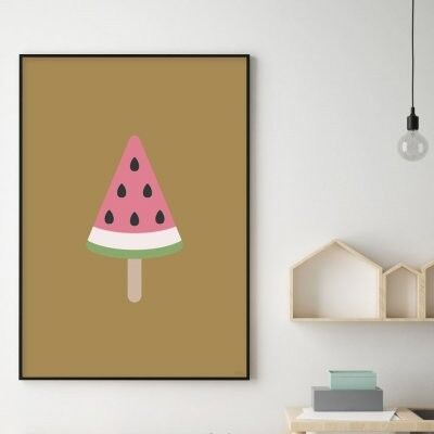 Poster, Watermelon Ice cream - 18x24 cm