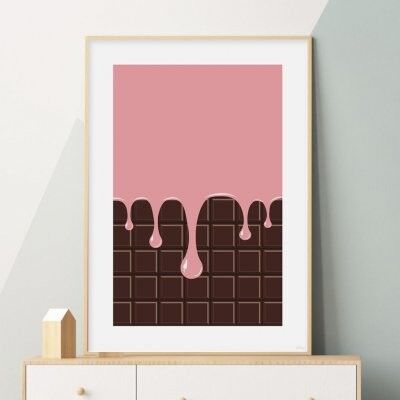 Poster, Pink Chocolate - 13x18 cm