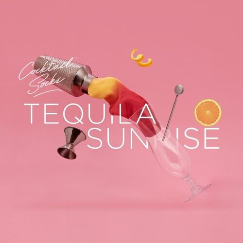 Cocktail socks - tequila sunrise