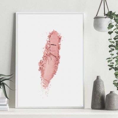 Poster, Pink Smudge - 21x30 cm