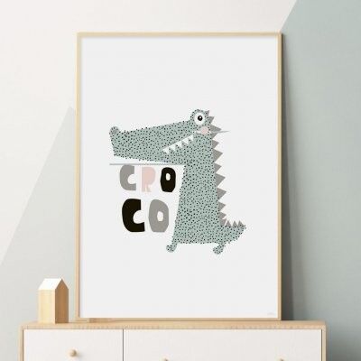 Poster, Crocodile - 18x24 cm