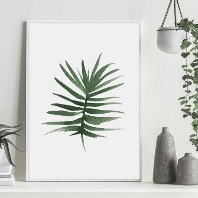 Poster, Green Leaf 2 - 50x70 cm