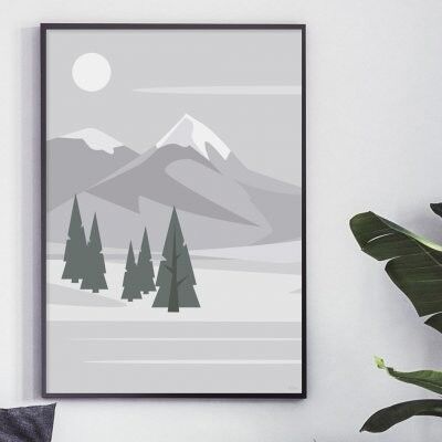 Poster, Winter Landscape - 30x40 cm