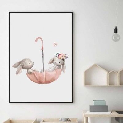 Poster, Two Bunnys - 30x40 cm