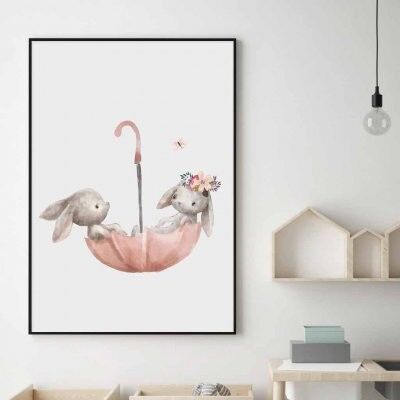 Poster, Two Bunnys - 40x50 cm