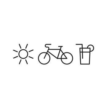 Trois types de soleil, vélo et soda 2