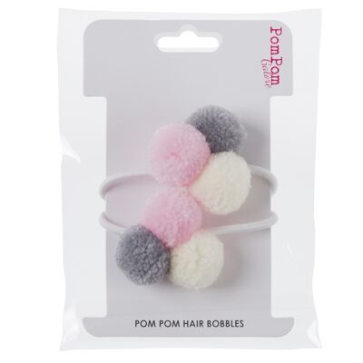 Pastelli Mini Pom Pom Hair Bobble elastici