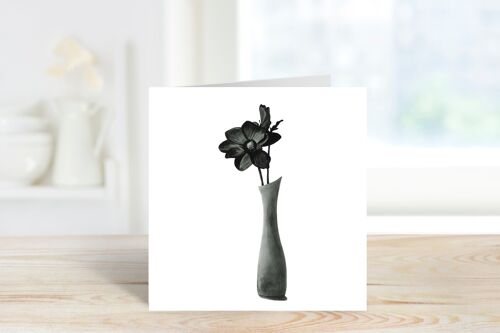 Single Flower Greeting Card