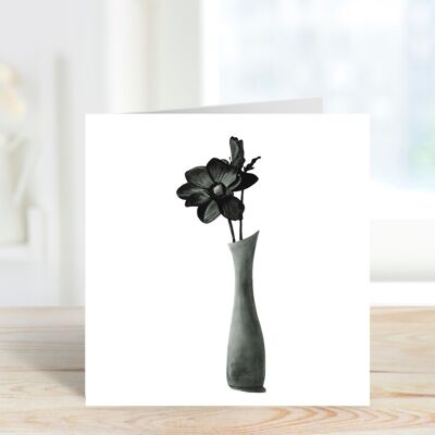Single Flower Greeting Card