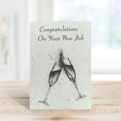 Congratulations on Your New Job Plantable Seeded Eco Card