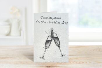 Félicitations pour votre mariage Day Plantable Seeded Eco GreetingCard 1