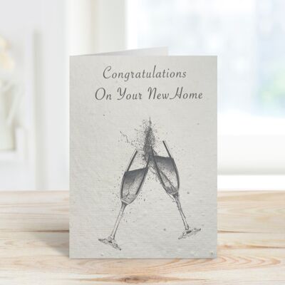 Congratulations On Your New Home Plantable Seeded Eco Card