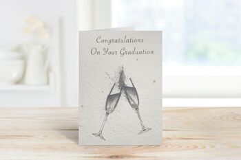 Félicitations pour votre diplôme Eco Card Plantable Seeded 1