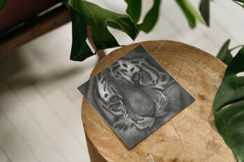 Carte de vœux Hercule le tigre - Carte unique 4
