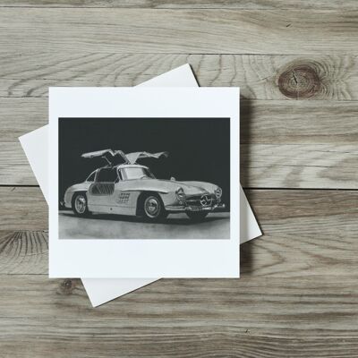 Carte de voeux Mercedes Benz SL300 - Carte simple