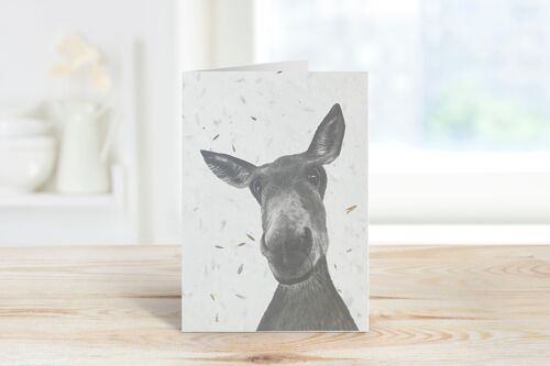 Sirus the Donkey Plantable Seeded Blank Eco Greeting Card