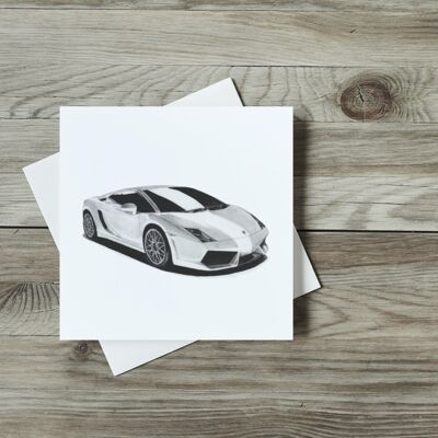 Tarjeta de felicitación Lamborghini - Tarjeta individual