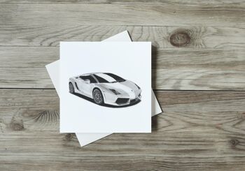 Carte de voeux Lamborghini - Carte unique 1