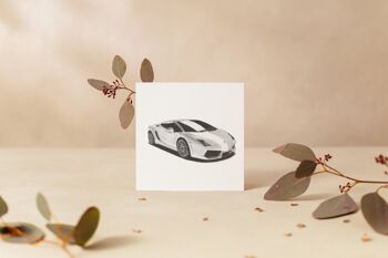 Carte de voeux Lamborghini - Carte unique 5