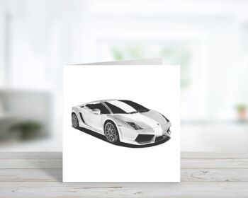 Carte de voeux Lamborghini - Carte unique 2