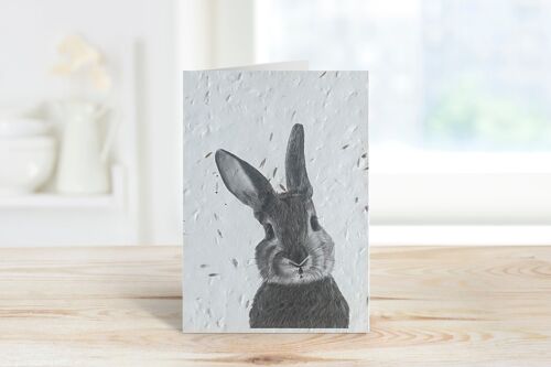 Bellatrix the Bunny Seeded Plantable Blank Eco Greeting Card