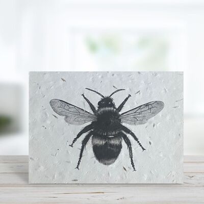 Cephei the Bee Plantable Seeded Blank Eco Greeting Card