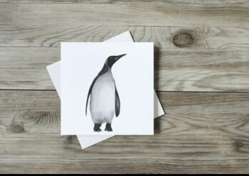 Carte de vœux Alya le pingouin solo - Carte unique 1