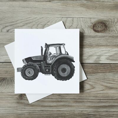 Traktor-Grußkarte - einzelne Karte