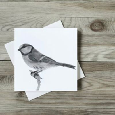 Electra the Bluetit Greeting Card - Single Card