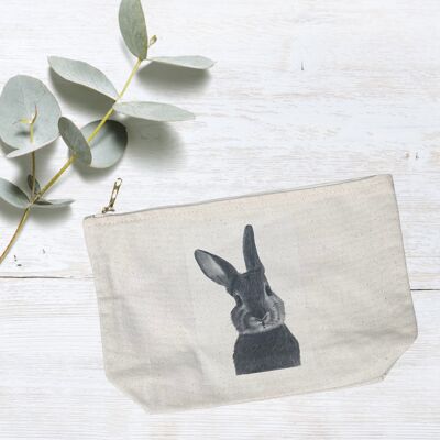 Sac zippé Bellatrix le lapin doublé de coton